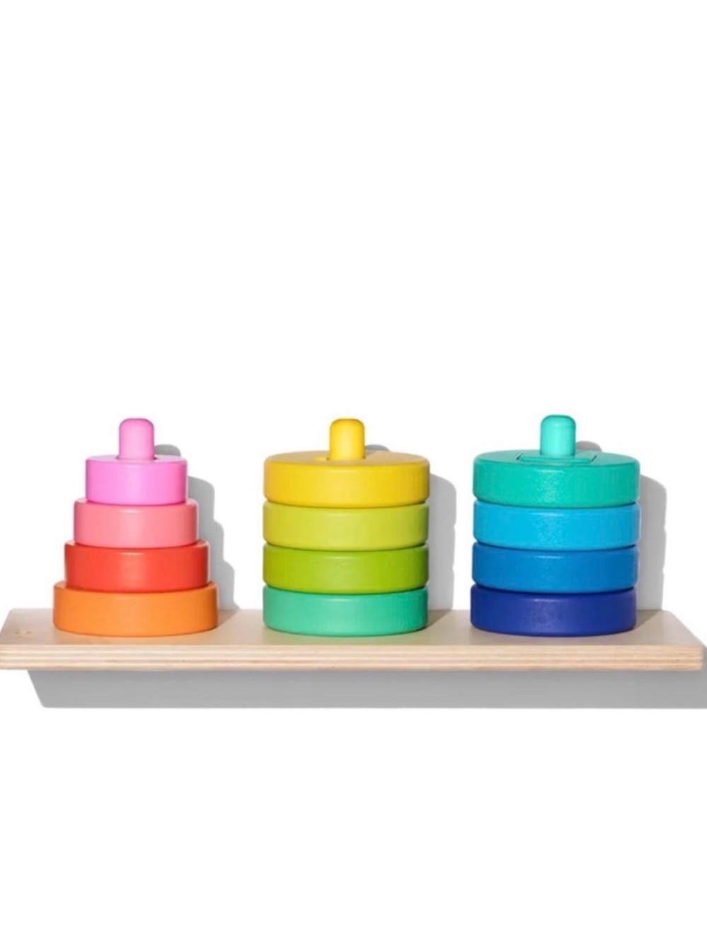 LOVEVERY Sorting Puzzle Twist & Pivot Stacking Investigator Toy Montessori Wood